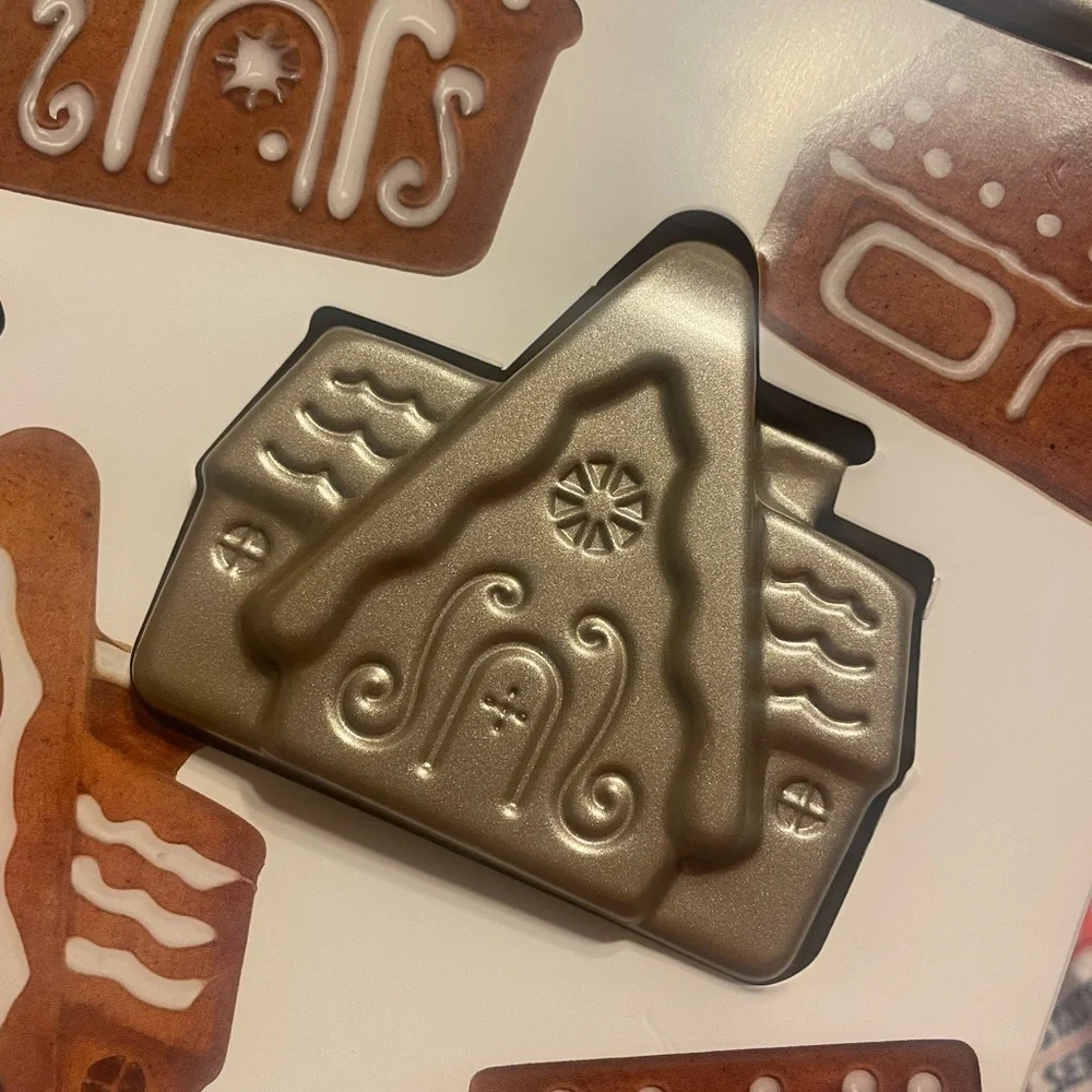 Celebrate It Gingerbread House Cookie Pan Metal Cookie Cutters Sheet